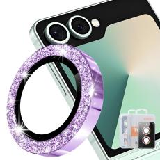 ENKAY ENKAY Samsung Galaxy Z Flip 8 Linsskydd Glitter Lila