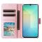  Samsung Galaxy A07 Fodral Läder Marmor Lila