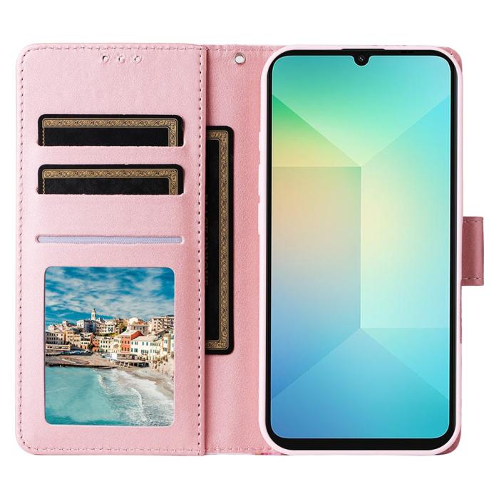 Bild 2,  Samsung Galaxy A07 Fodral Läder Marmor Lila