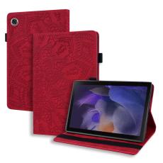  Samsung Galaxy Tab A8 10.5 (2021) Fodral Tryckt Flower R&ouml;d