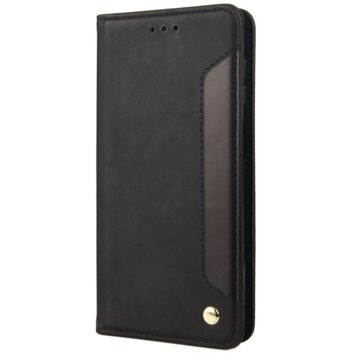 Bild 2,  Motorola Moto E20 / E40 Fodral Flip Skin Touch Svart