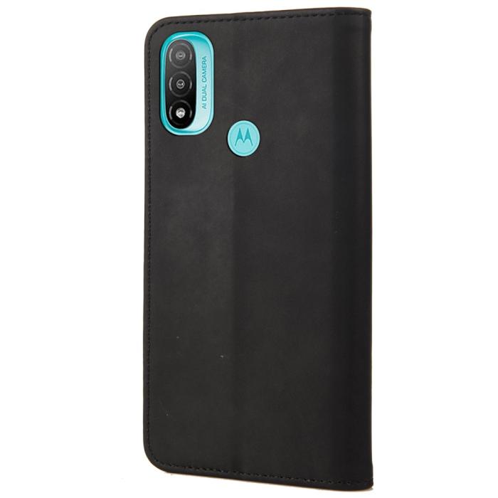 Bild 3,  Motorola Moto E20 / E40 Fodral Flip Skin Touch Svart