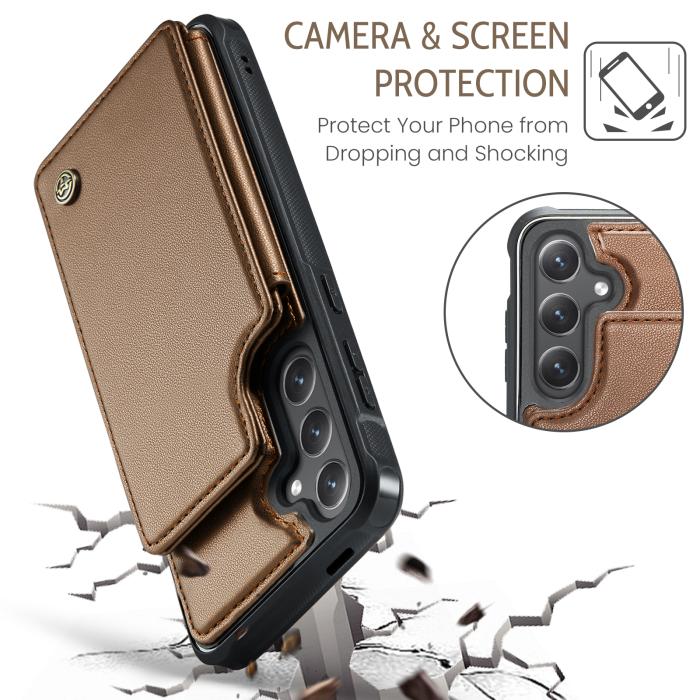Bild 6, CASEME CASEME Samsung Galaxy S26 Skal RFID Kickstand Brun
