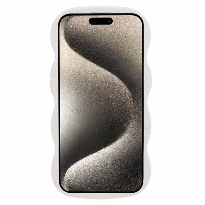 Bild 2,  iPhone 14 Mobilskal Wavy Off White