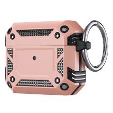  AirPods 4 Skal Med Karbinhake Hybrid Ros&eacute;guld