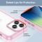  iPhone 14 Skal Akryl/TPU Ljus Rosa