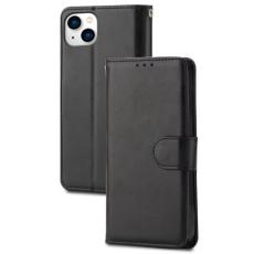  iPhone 15 Plus Fodral Crazy Horse Svart