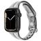  Apple Watch 42/44/45/46/49 mm CrystalFlex TPU Armband Svart