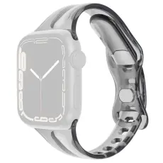  Apple Watch 42/44/45/46/49 mm CrystalFlex TPU Armband Svart