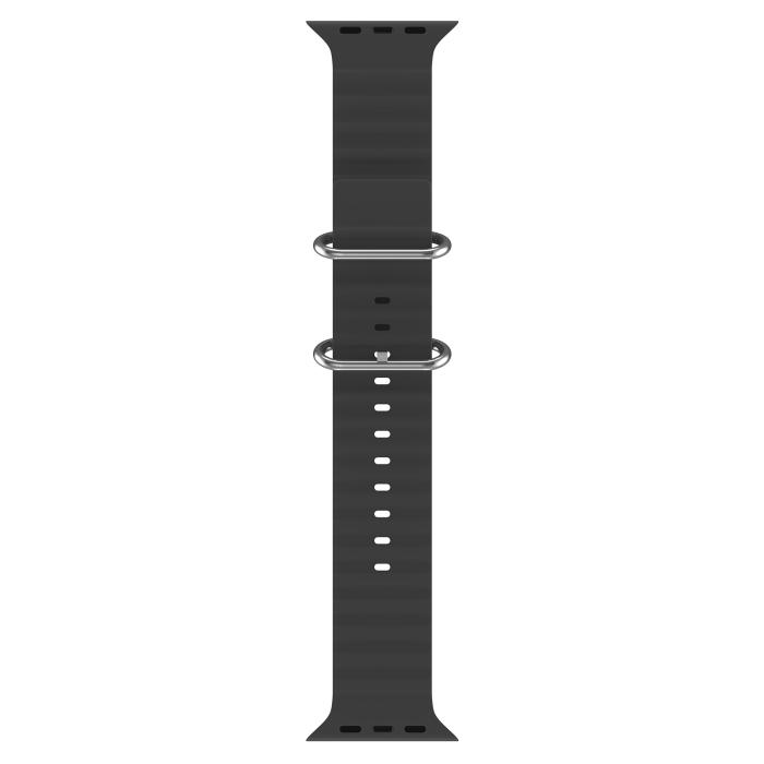 Bild 3, ColorPop Apple Watch 42/41/40/38 mm Armband Ocean Wave Svart