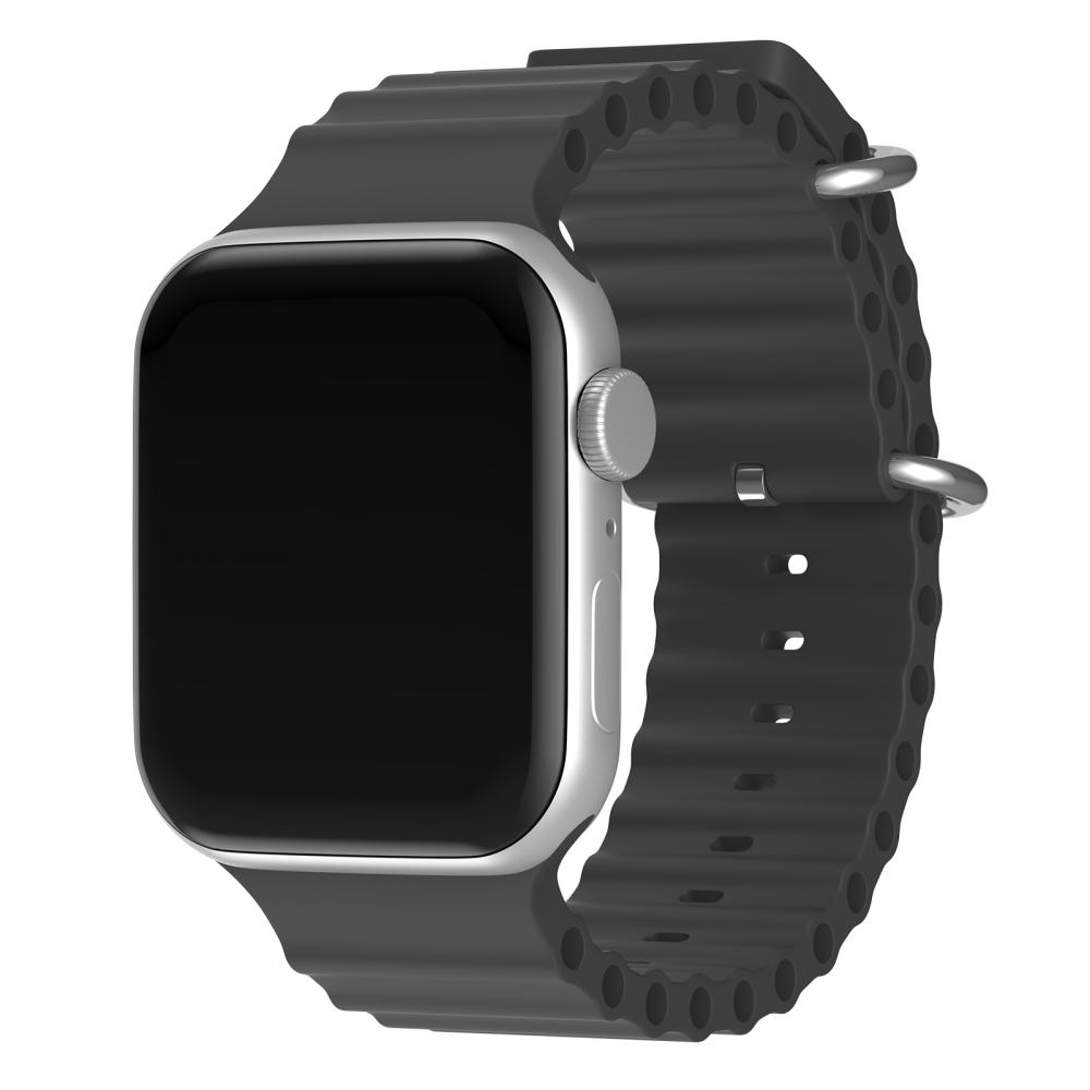 ColorPop Apple Watch 42/41/40/38 mm Armband Ocean Wave Svart