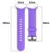  Google Pixel Watch 4 / 3 45 mm Armband Silikon Lila