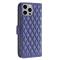  iPhone 15 Pro Max Fodral Diamond Läder Blå