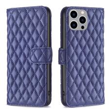  iPhone 15 Pro Max Fodral Diamond L&auml;der Bl&aring;