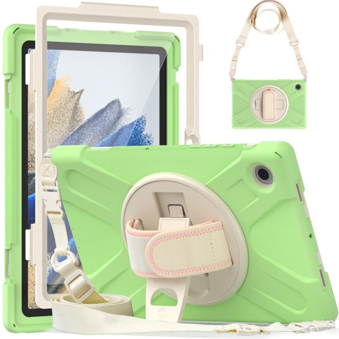 Bild 2,  Galaxy Tab A8 10.5 Roterande X-Shape Hybrid Skal