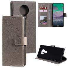  Nokia 3.4 - Mandala L&auml;der Fodral - Gr&aring;