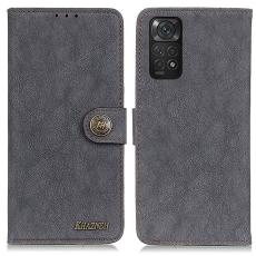 KHAZNEH KHAZNEH Xiaomi Redmi Note 11 4G Fodral Split L&auml;der Svart
