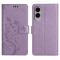  Samsung Galaxy S25 Edge Fodral Med Blommigt Tryck Lila