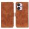 KHAZNEH KHAZNEH Xiaomi Redmi 13C 4G Fodral Retro Läder Brun