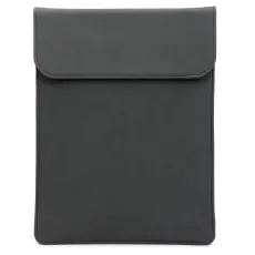  13-14" Nubuck L&auml;der Vertikal Laptop V&auml;ska Matt Svart