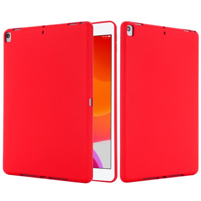 Bild 3,  iPad 10.2 2019/2020/2021, Air 10.5 2019 Skal Liquid Silikon Röd
