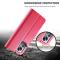 LC.IMEEKE LC.IMEEKE Xiaomi 12 Pro Fodral Läder Röd/Rosa