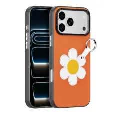 DUX DUCIS DUX DUCIS iPhone 17 Pro Max Skal PU-L&auml;der Pr&auml;stkrage Orange