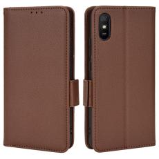  Xiaomi Redmi 9A / 9AT Fodral Litchi Textur Brun