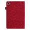  Samsung Galaxy Tab A8 10.5 (2021) Fodral Tryckt Flower Röd