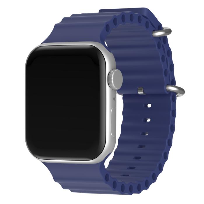 Bild 2, ColorPop Apple Watch 42/41/40/38 mm Armband Ocean Wave Midnight Blue