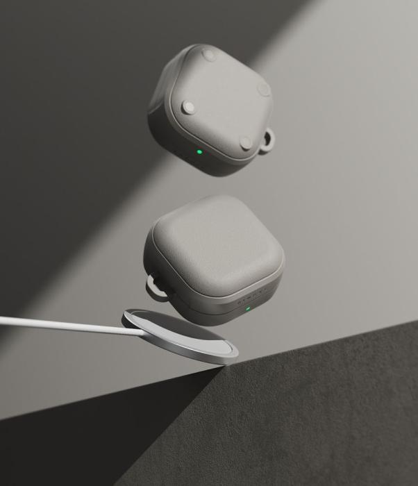 Bild 3, Ringke Ringke Galaxy Buds 4 / 4 Pro Skal MagSafe Onyx Warm Grey