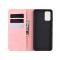  Samsung Galaxy S20 FE - Silkeslent Läderfodral - Ljus Rosa