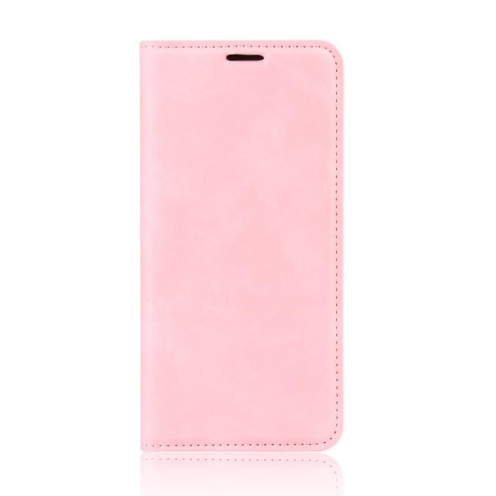 Bild 2,  Samsung Galaxy S20 FE - Silkeslent Läderfodral - Ljus Rosa
