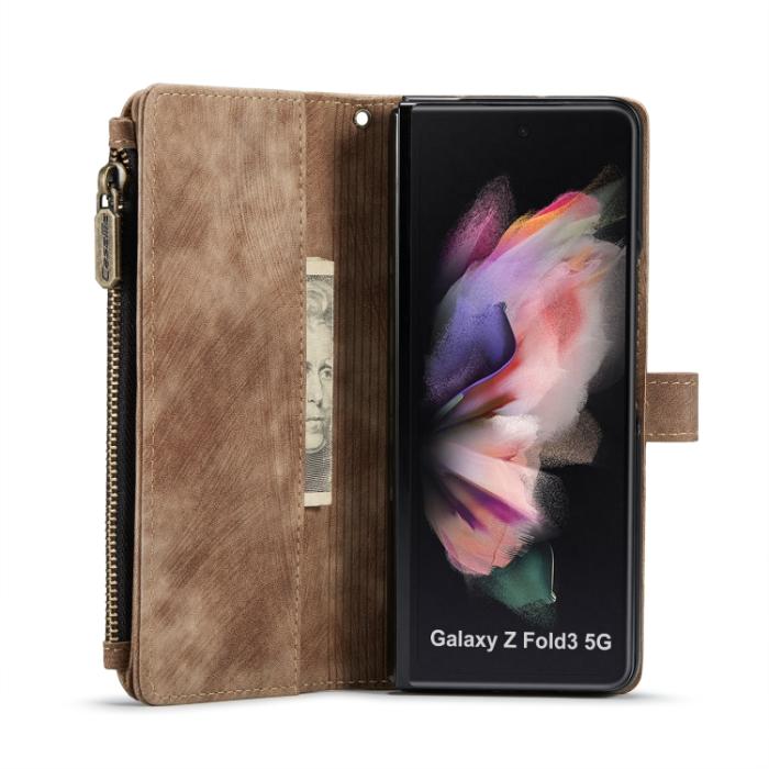 Bild 5, CASEME CASEME Galaxy Z Fold 3 Fodral Multifunktionell Brun