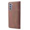  Samsung Galaxy S22 Plus Fodral Premium Med Kortplats Brun