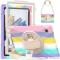  Galaxy Tab A8 10.5 Roterande X-Shape Hybrid Skal