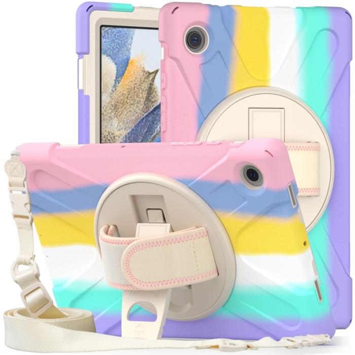 Bild 3,  Galaxy Tab A8 10.5 Roterande X-Shape Hybrid Skal