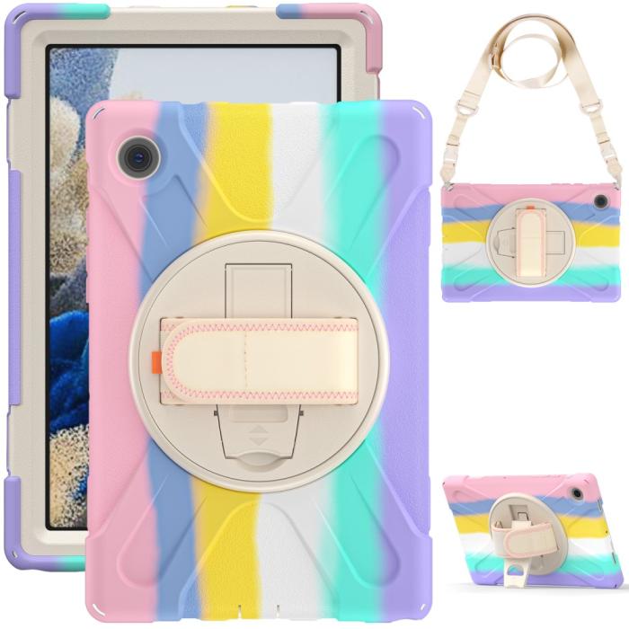 Bild 4,  Galaxy Tab A8 10.5 Roterande X-Shape Hybrid Skal