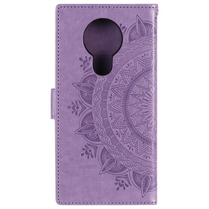 Bild 3,  Nokia 3.4 - Mandala Läder Fodral - Lila