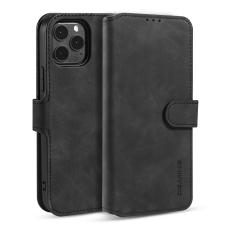 DG.MING iPhone 13 - DG.MING Retro L&auml;der Fodral - Svart
