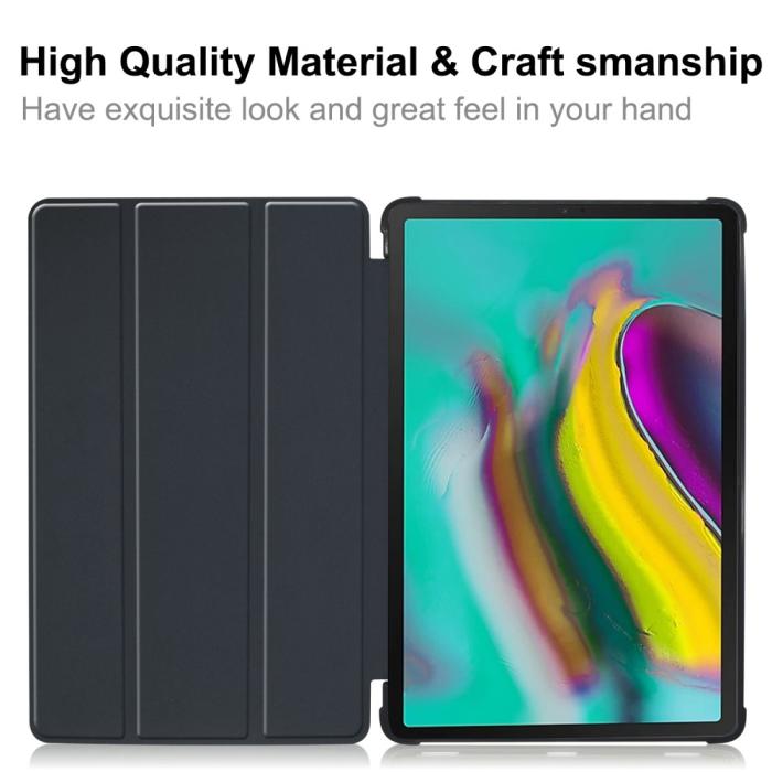 Bild 2,  Samsung Galaxy Tab A 10.1 2019 - Tri-Fold Fodral - Mörk Blå