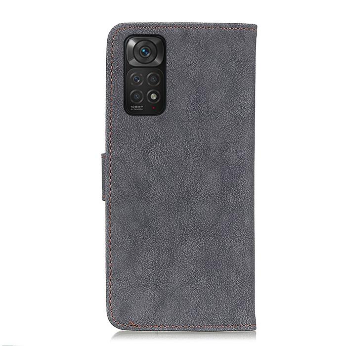 Bild 3, KHAZNEH KHAZNEH Xiaomi Redmi Note 11 4G Fodral Split Läder Svart