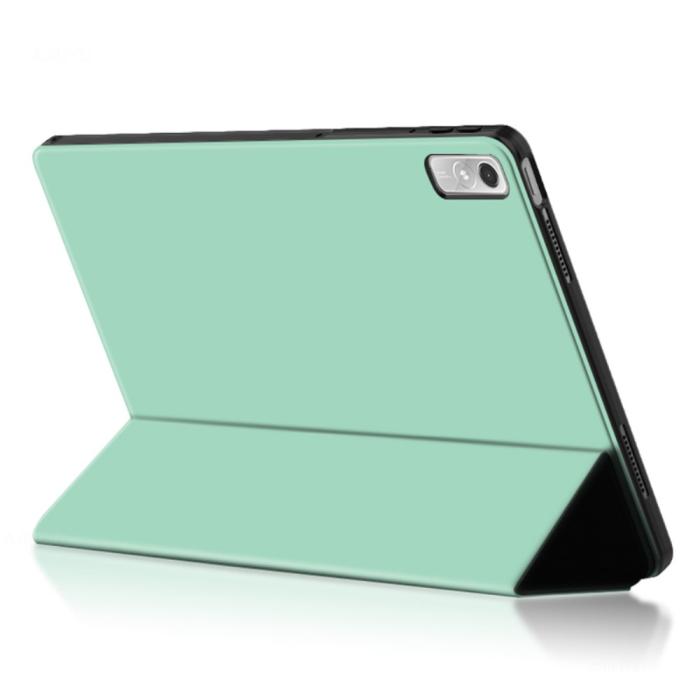 Bild 4,  Lenovo Tab P11 Gen 2 Fodral Tri-Fold Läder Grön