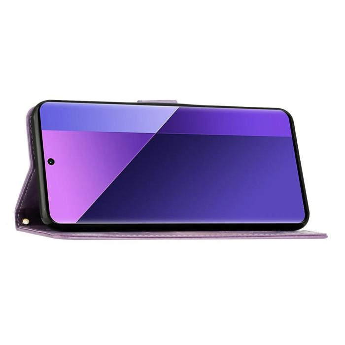 Bild 4,  Samsung Galaxy S25 Edge Fodral Med Blommigt Tryck Lila