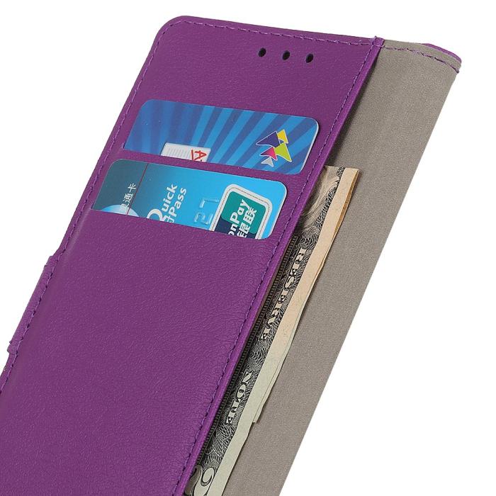 Bild 6,  Samsung Galaxy S22 Ultra Fodral PU Läder Lila