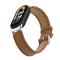  Xiaomi Smart Band 10/9/8 Armband Äkta Läder Litchi Brun