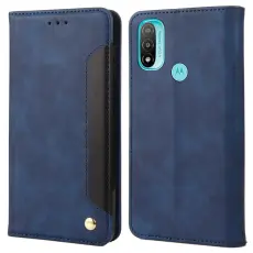  Motorola Moto E20 / E40 Fodral Flip Skin Touch Bl&aring;