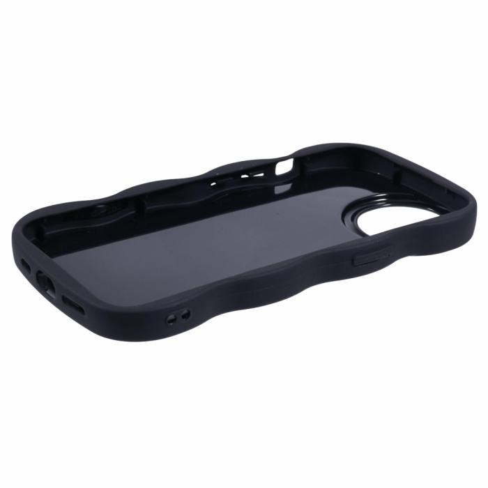 Bild 4,  iPhone 14 Mobilskal Wavy Svart