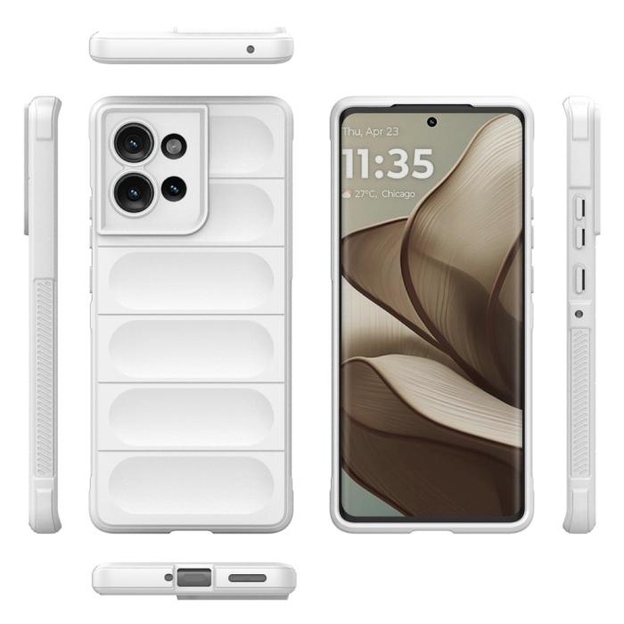 Bild 2,  Motorola Edge 50 Skal Magic Shield Vit