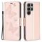  Galaxy S24 Ultra Fodral Med Fjäril Tryck Roséguld